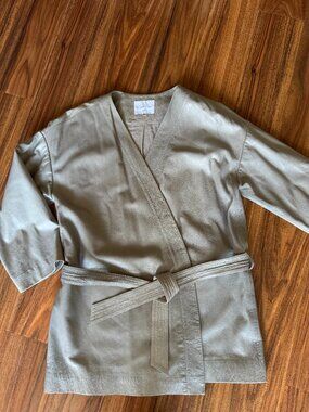 Second Female Leather kimono jacket